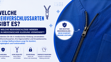Welche Arten von Reißverschlüssen gibt es? Welche Reißverschlüsse werden in medizinischer Kleidung verwendet?