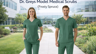 Meaning of Frosty Spruce Color and Freshness in Medical Wear