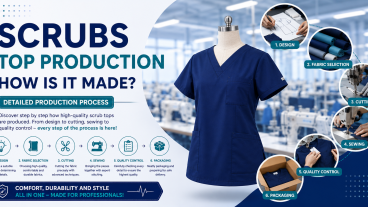 How Is a Scrub Top Produced? Detailed Production Process