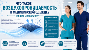 Что такое воздухопроницаемость в медицинской одежде? Почему это важно?