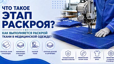 Что такое этап раскроя? Как выполняется раскрой ткани в медицинской одежде?