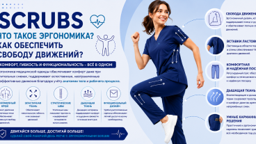 Что такое эргономика scrubs? Как обеспечивается свобода движений?