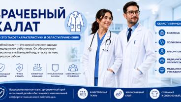 Что такое врачебный халат? Особенности и области применения
