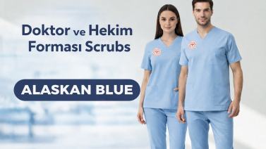 Doktor ve Hekim Forması Scrubs Likralı Takım