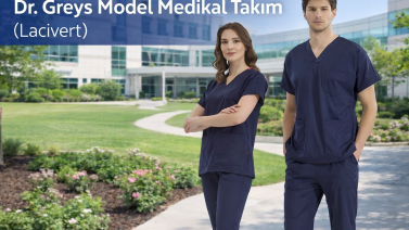Navy Blue Dr. Greys Medical Scrubs Set