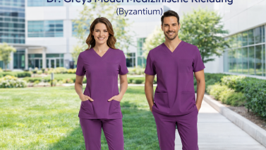 Bedeutung der Farbe Byzantium und Prestige in der medizinischen Kleidung