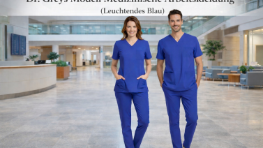 Die Bedeutung der Farbe Dazzling Blue und energetische Professionalität in der medizinischen Kleidung