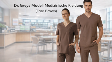 Bedeutung der Farbe Friar Brown und Eleganz in der medizinischen Kleidung