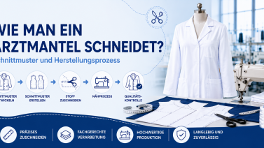 Wie wird ein Arztkittel zugeschnitten? Schnittmuster und Produktionsprozess