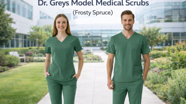 Meaning of Frosty Spruce Color and Freshness in Medical Wear