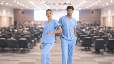 Светло-голубые скрабы: цвет спокойствия, доверия и профессионализма