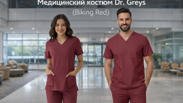 Значение цвета Biking Red и энергия в медицинской одежде