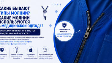 Какие бывают виды молний? Какие молнии используются в медицинской одежде?