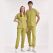 Pistachio Green Jogger Doctor Nurse Medical Scrubs Set Luxury Lycra Fabric