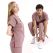 Dusty Rose Jogger Doctor Nurse Medical Scrubs Set Luxury Lycra Fabric