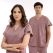 Dusty Rose Dr. Greys Doctor Nurse Medical Scrubs Set Luxury Lycra Fabric