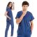 Petrol Blue Dr. Greys Doctor Nurse Medical Scrubs Set Luxury Lycra Fabric