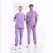 Lilac Jogger Doctor Nurse Medical Scrubs Set Luxury Lycra Fabric