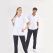 Top White Pants Navy Blue Silva Lux Lycra Suit