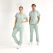 Mint Green Dr. Greys Doctor Nurse Medical Scrubs Set Luxury Lycra Fabric