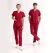 Burgundy Dr. Greys Doctor Nurse Medical Scrubs Set Luxury Lycra Fabric