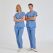 Parliament Blue Dr. Greys Doctor Nurse Medical Scrubs Set Poly‑cotton blend fabric