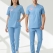 Doctor Medical Scrubs – Stretch Set | Turkey Ministry of Health – 2025 Standard – Alaskan Blue