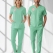 Family Health Services Scrubs – Stretch Set | Turkey Ministry of Health – 2025 Standard – Bermuda