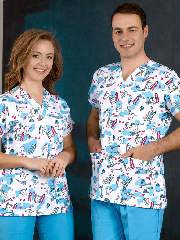 Alpaca Teeth Patterned Single Top