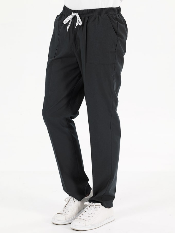 Siyah Dr. Greys Doktor Hemşire Pantolonu (Tek Alt) Terikoton Kumaş