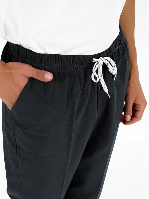 Siyah Dr. Greys Doktor Hemşire Pantolonu (Tek Alt) Terikoton Kumaş