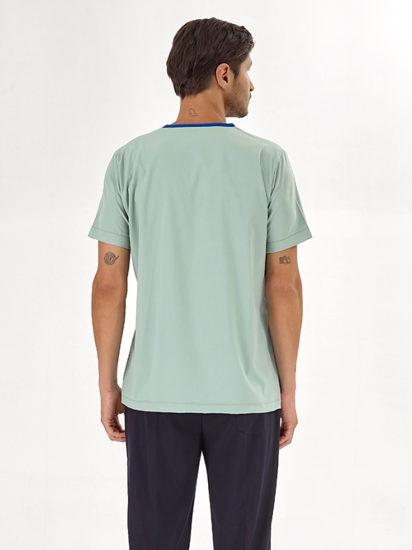 Mint Yeşili Silva Lüks Likralı Tek Üst