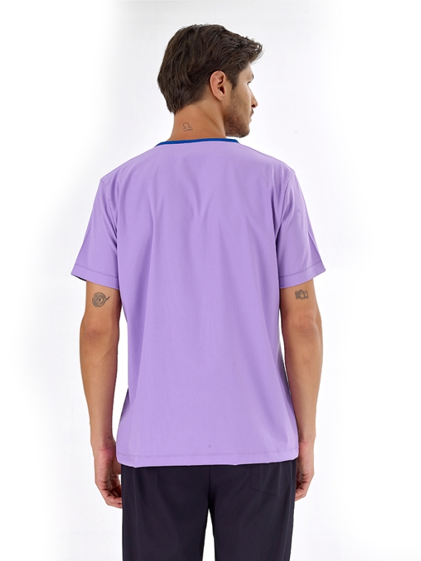 Лиловая медицинская кофта Silva из люксового лайкра