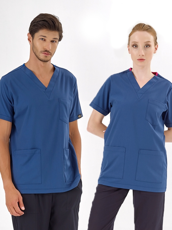 Petrol Mavisi Silva Lüks Likralı Tek Üst