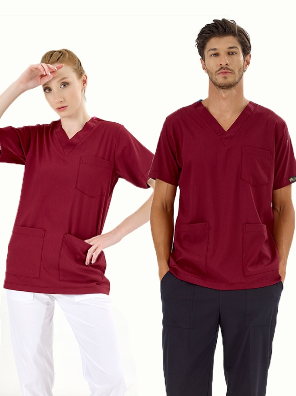 Bordo Silva Lüks Likralı Tek Üst