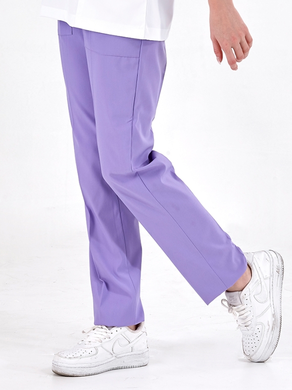 Lila Dr. Greys Doktor Hemşire Pantolonu (Tek Alt) Lüks Likralı Kumaş