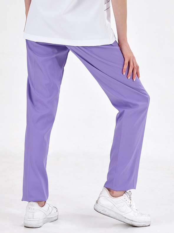 Lila Dr. Greys Doktor Hemşire Pantolonu (Tek Alt) Lüks Likralı Kumaş