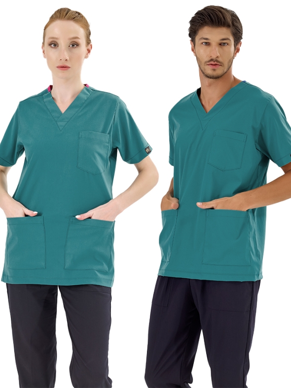 Açık Petrol Yeşili Silva Lüks Likralı Tek Üst