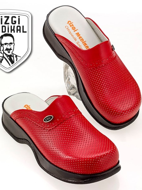 Rot Damen Doktor Hebamie Medikal Klassische Gelochte Medizinische Clogs