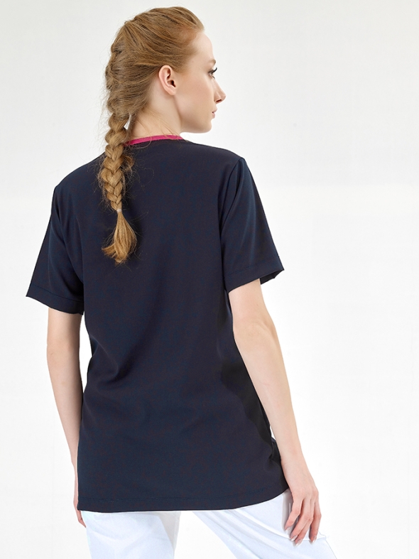 Marineblaues Silva Luxus-Elastik-Oberteil