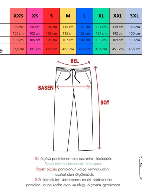 Lacivert Dr. Greys Doktor Hemşire Medikal Scrubs Takım Terikoton Kumaş
