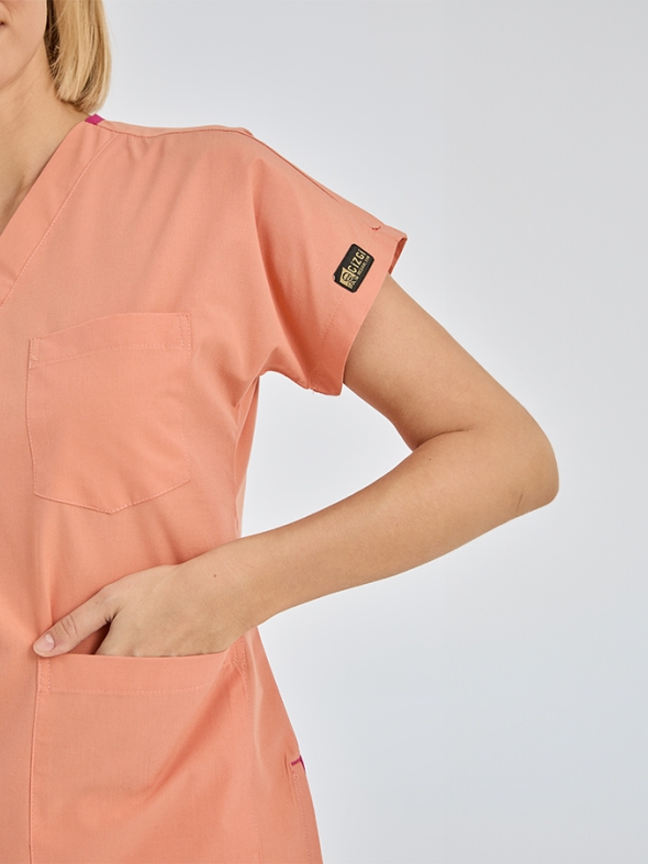 Somon Dr. Greys Doktor Hemşire Medikal Scrubs Takım Terikoton Kumaş