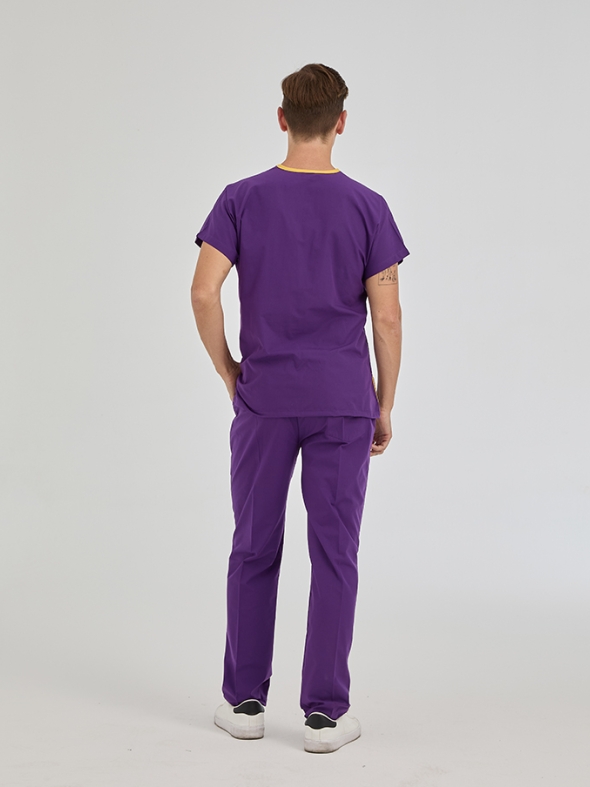 Spezielles Lila Dr. Greys Medizinischer Scrubs Set für Ärzte und Pflege Polyester-Baumwoll-Mischgewebe