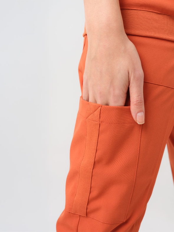 Kiremit Star Doktor Hemşire Medikal Scrubs Takım Best Likralı Kumaş