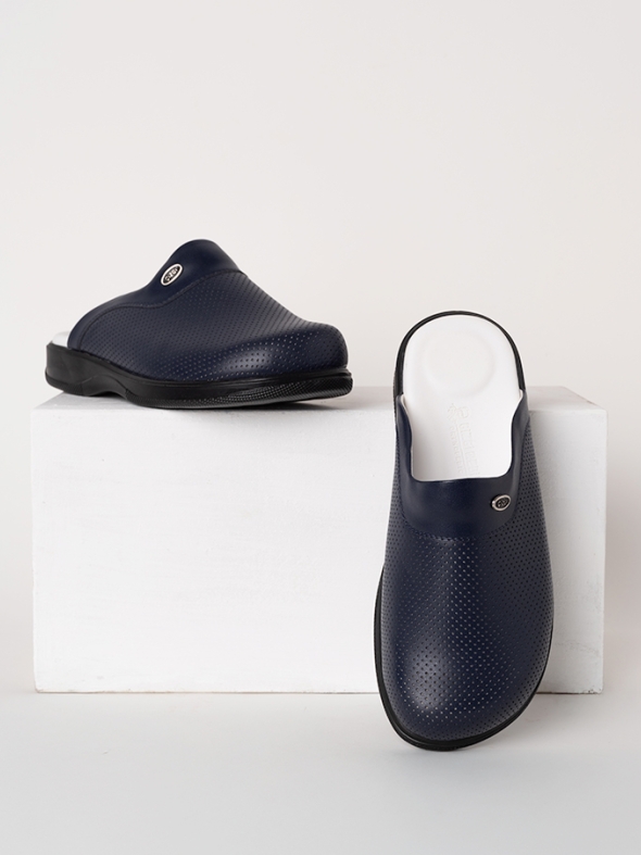 Marineblau Herren Doktor Krankenpfleger Medikal Klassische Gelochte Medizinische Clogs