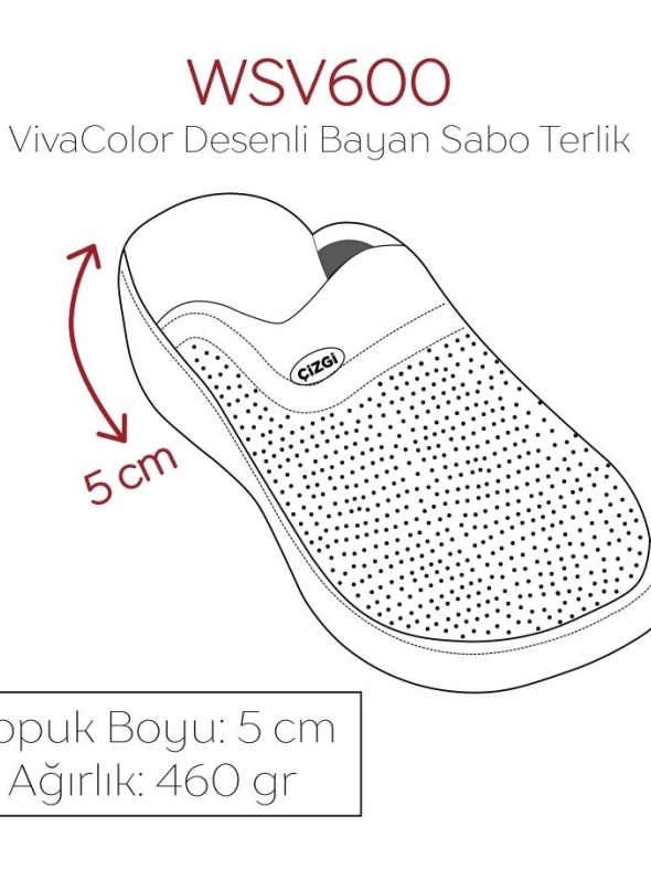 Beyaz Kadın Doktor Hemşire Medikal VivaColor Sabo Terlik