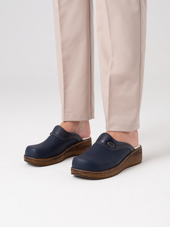 Navy Blue Women's Doctor Nurse Medical VivaColor Clogs