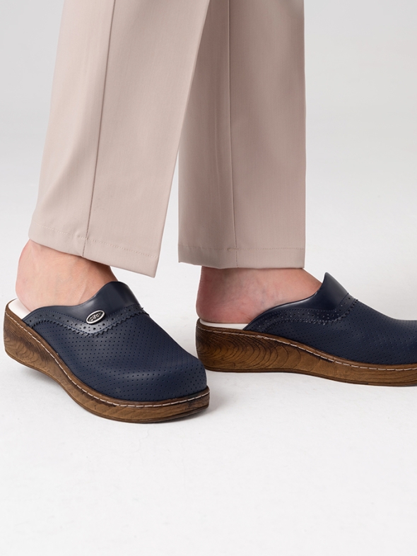 Navy Blue Women's Doctor Nurse Medical VivaColor Clogs