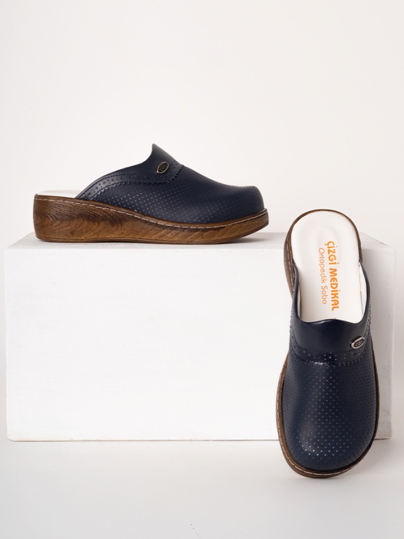 Navy Blue Women's Doctor Nurse Medical VivaColor Clogs