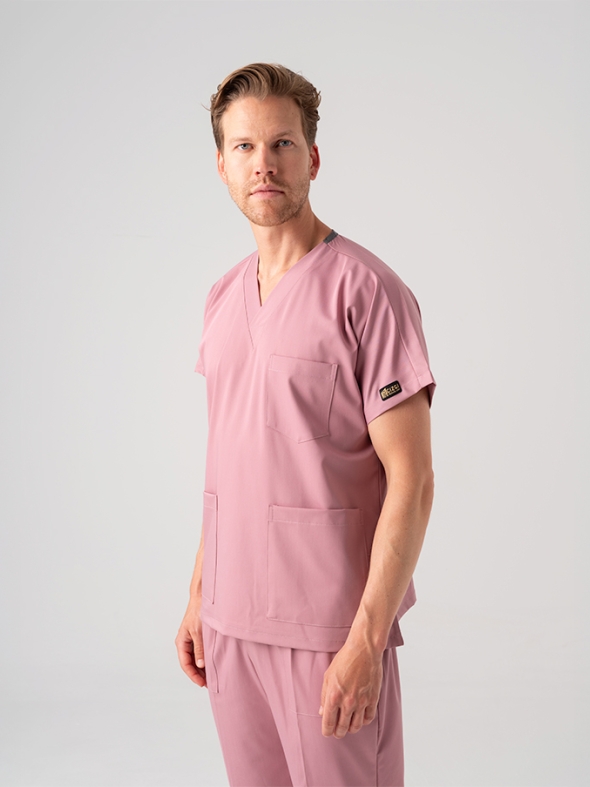 Gül Kurusu Dr. Greys Doktor Hemşire Medikal Scrubs Takım Best Likralı Kumaş